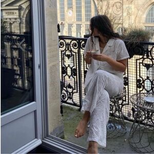 VRG GRL Rivieria Tour Anglaise Pants // White